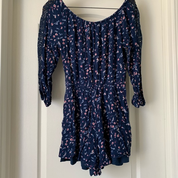 Xilaration Off Shoulder Romper Shorts - Picture 7 of 7